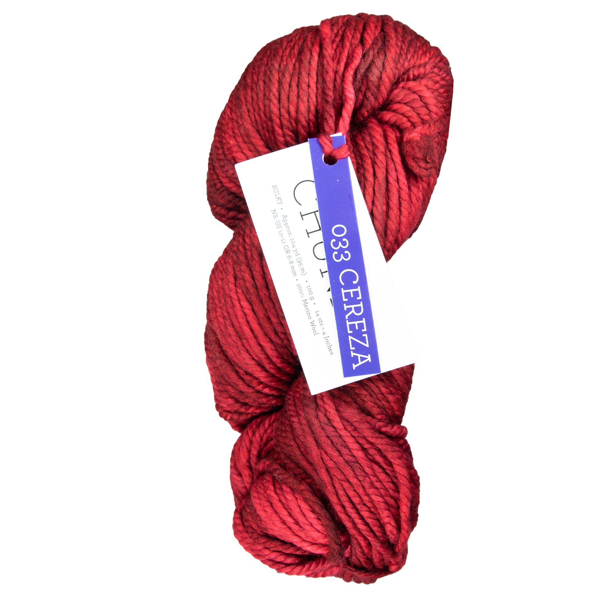 Malabrigo Chunky Yarn - 033 Cereza - Zoom Image
