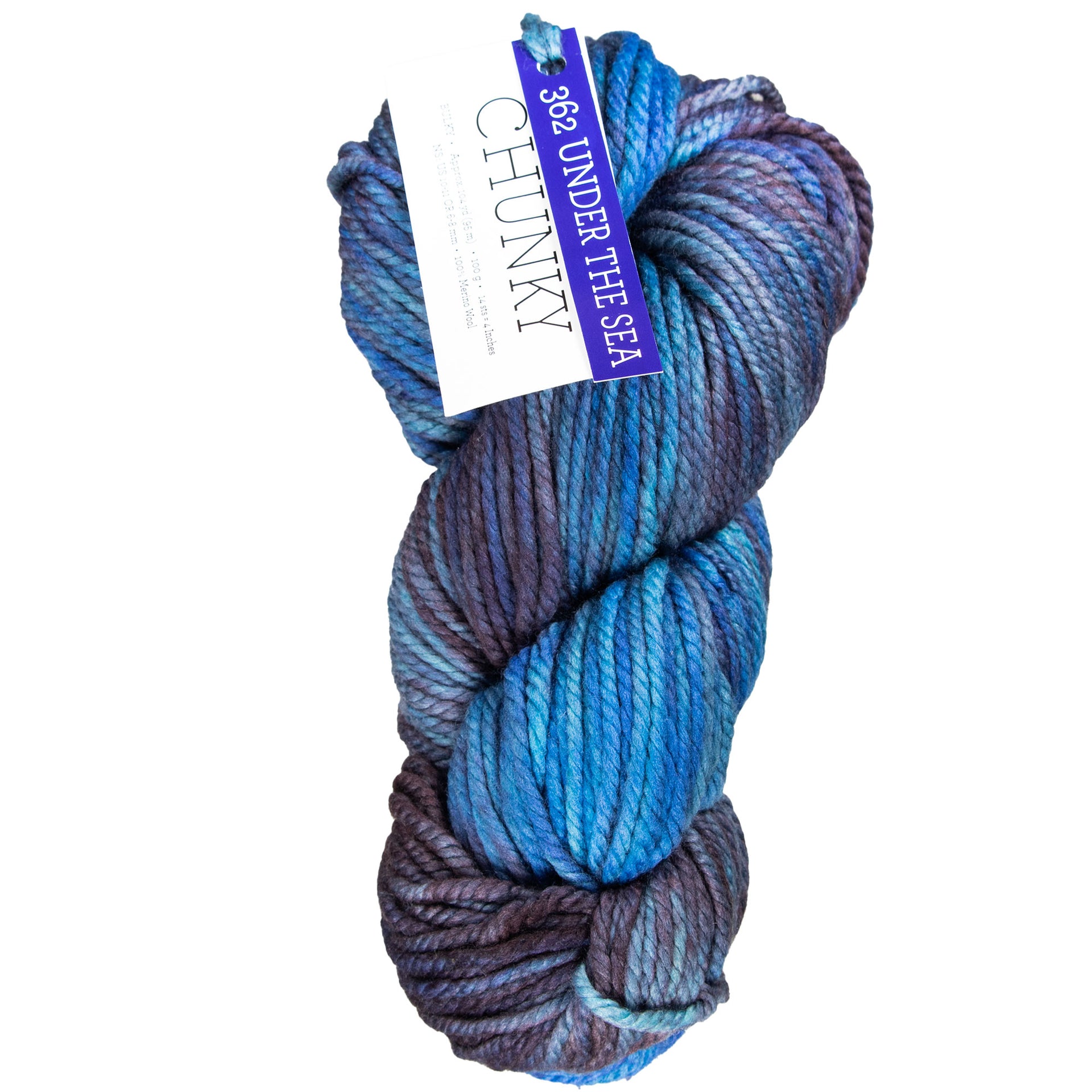 Malabrigo Chunky Yarn - 362 Under the Sea - Zoom Image
