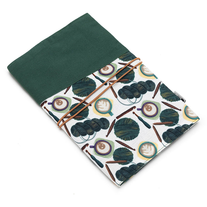 della Q Double Point Roll - 158-1 - Fabric Print Collection - Coffee and Yarn Purple - Extra Image