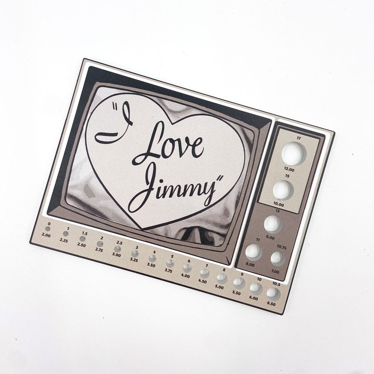 Jimmy Beans Wool StitchCom Needle Gauges - I Love Loopy - Extra Image