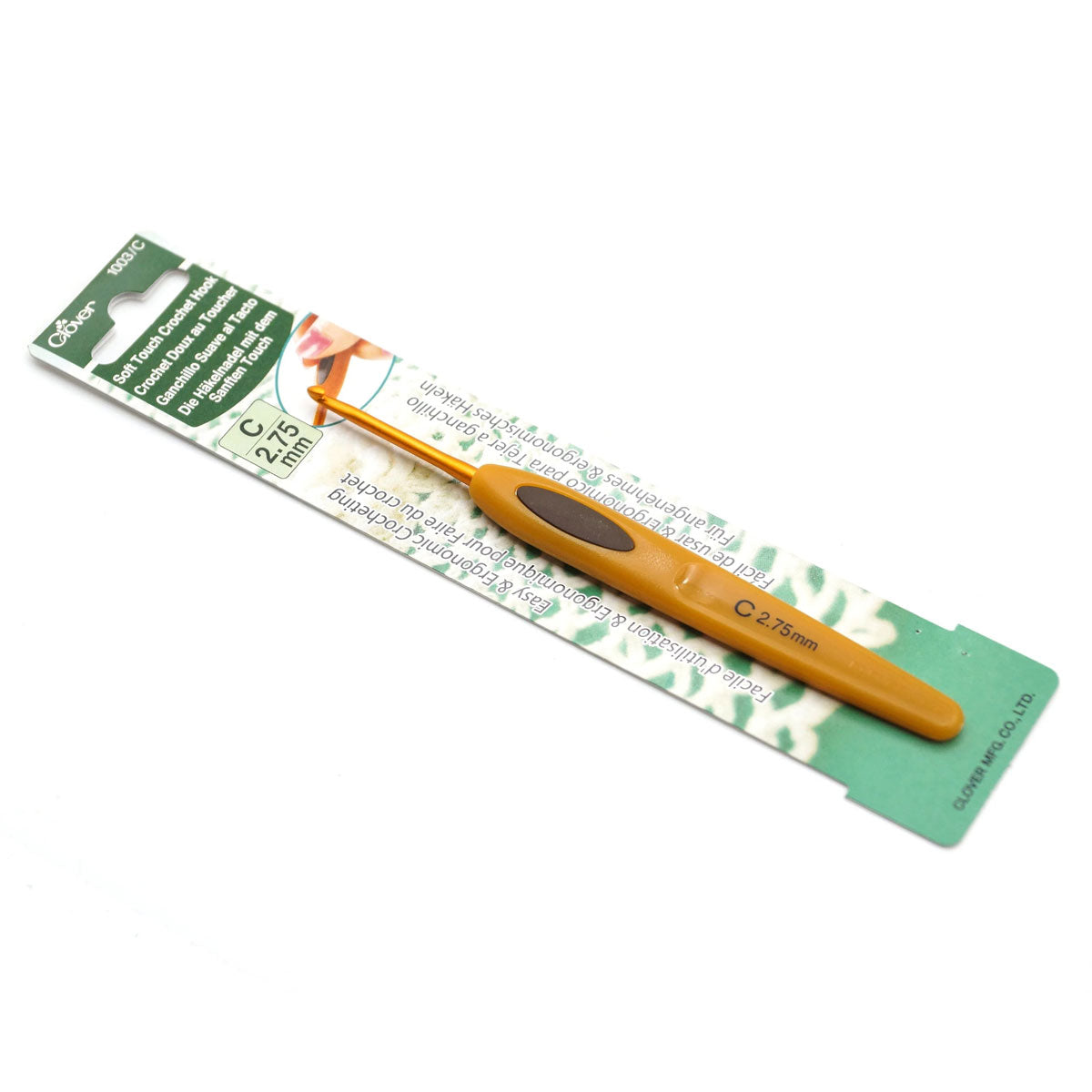 Clover Soft Touch Crochet Hooks - Aluminum Needles - Size C (2.75mm) - Extra Image