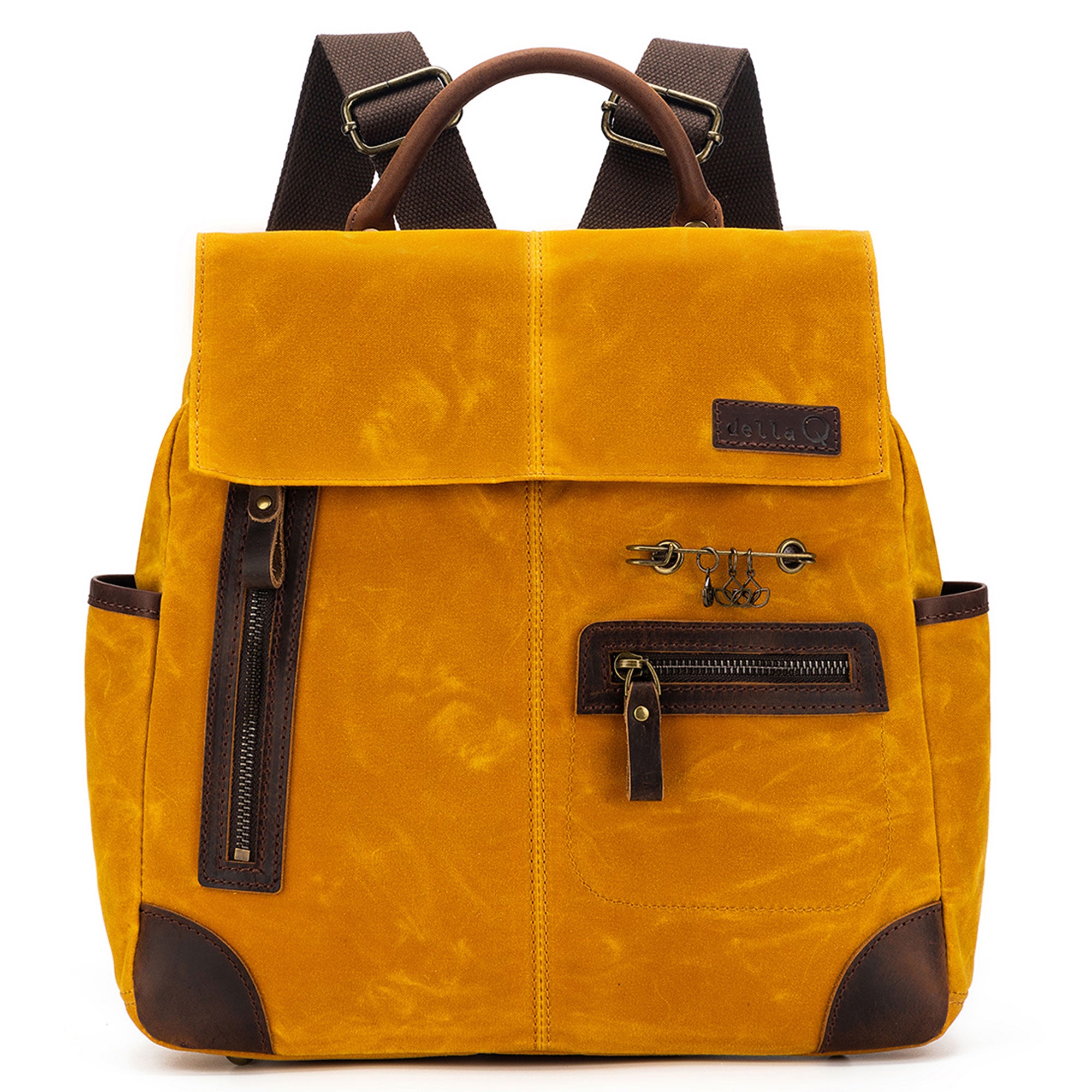 della Q Maker's Midi Backpack - Mustard - Zoom Image