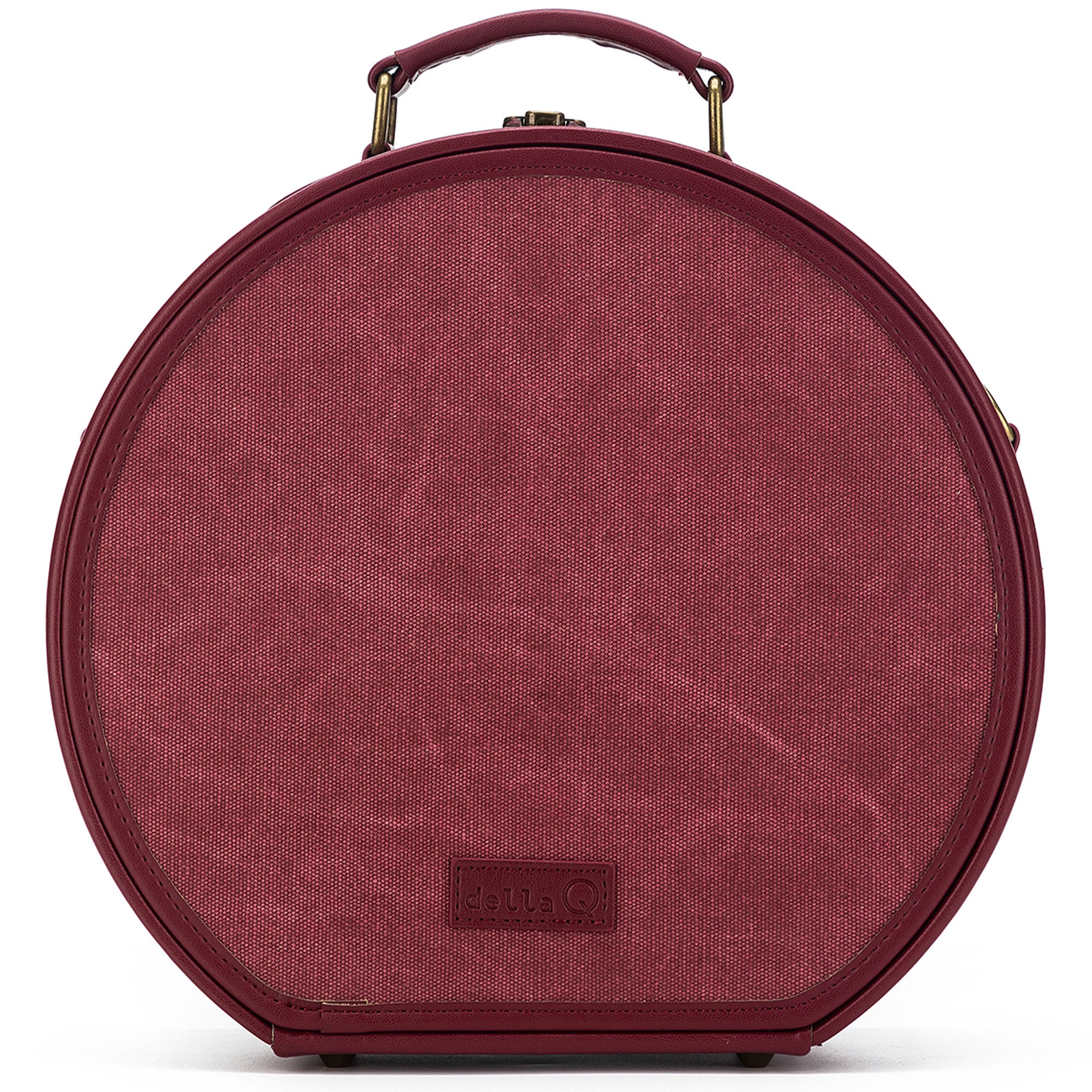 della Q Maker's Hat Box - Maroon - Zoom Image