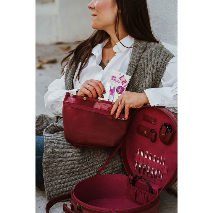 della Q Maker's Hat Box - Maroon - Extra Image