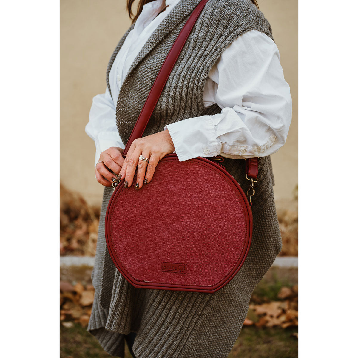 della Q Maker's Hat Box - Maroon - Extra Image