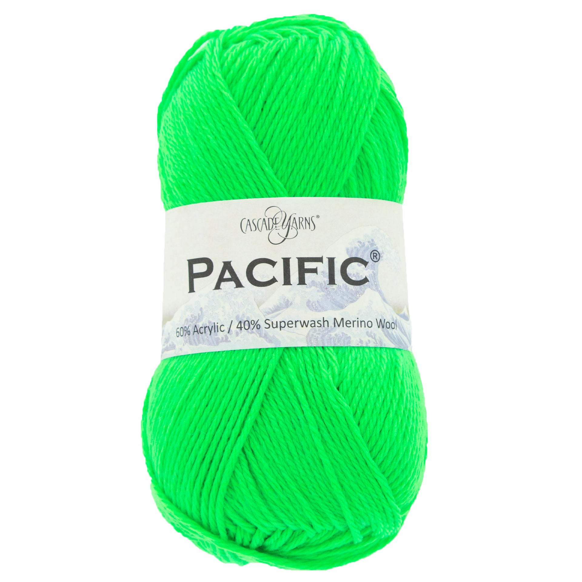 Cascade Yarns Pacific Yarn - 199 Neon Lime - Zoom Image
