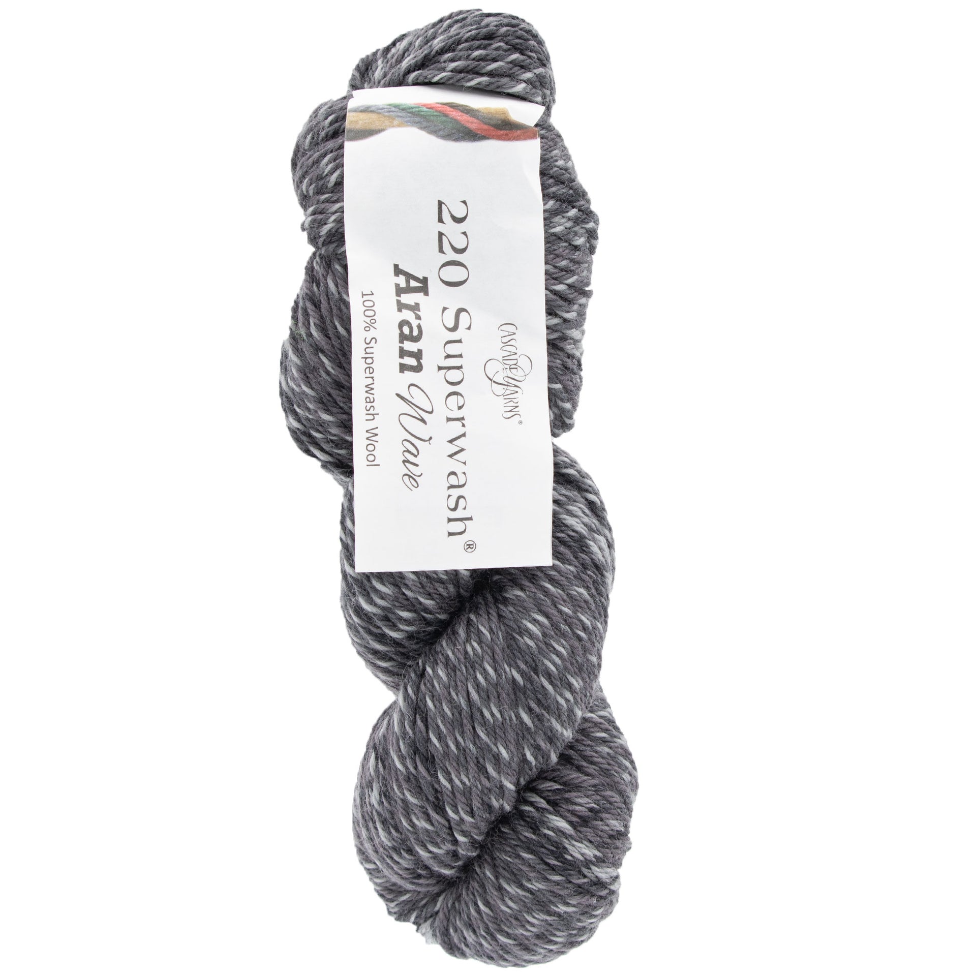 Cascade Yarns 220 Superwash Aran Wave Yarn - 110 Graphite - Zoom Image

