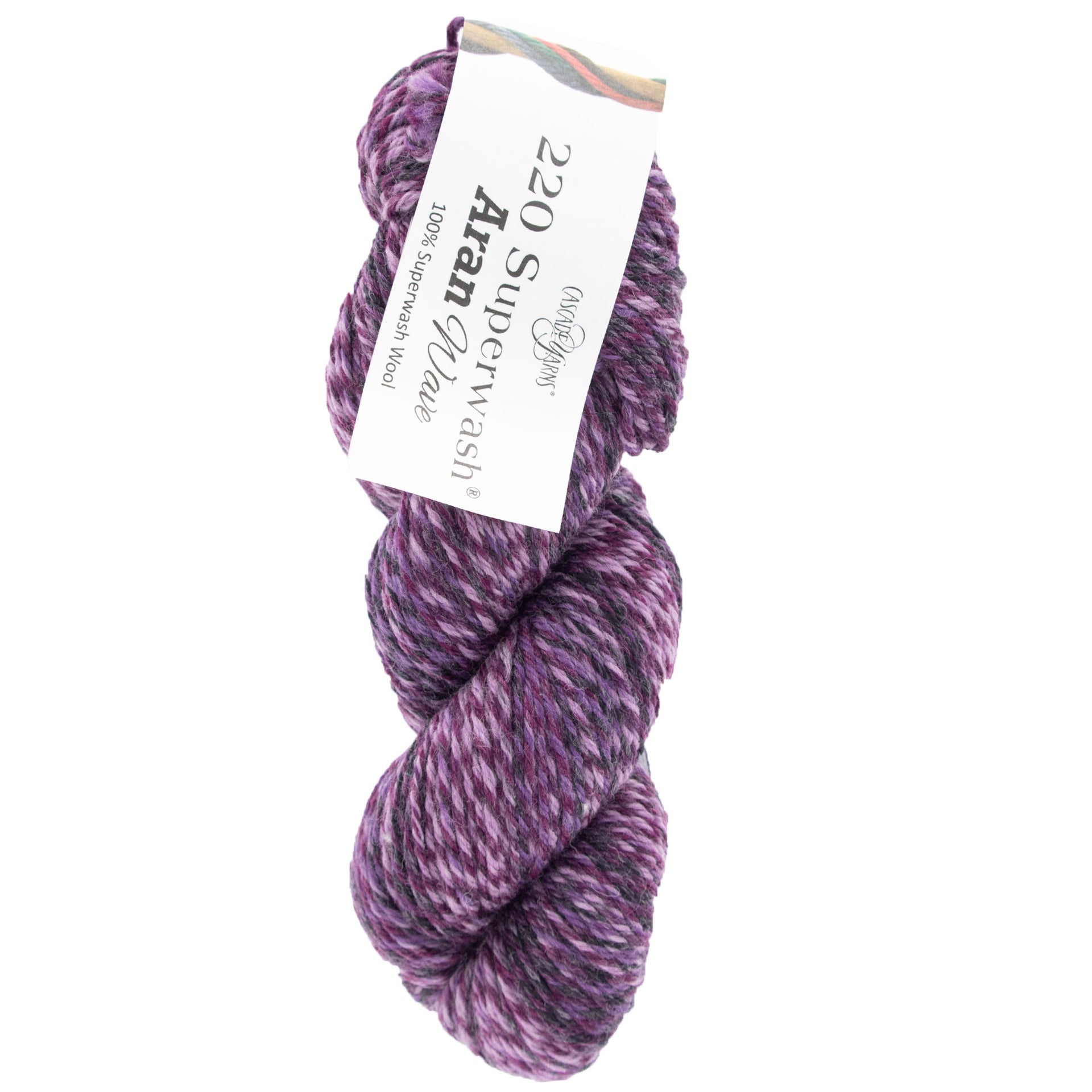 Cascade Yarns 220 Superwash Aran Wave Yarn - 111 Nightshade - Zoom Image
