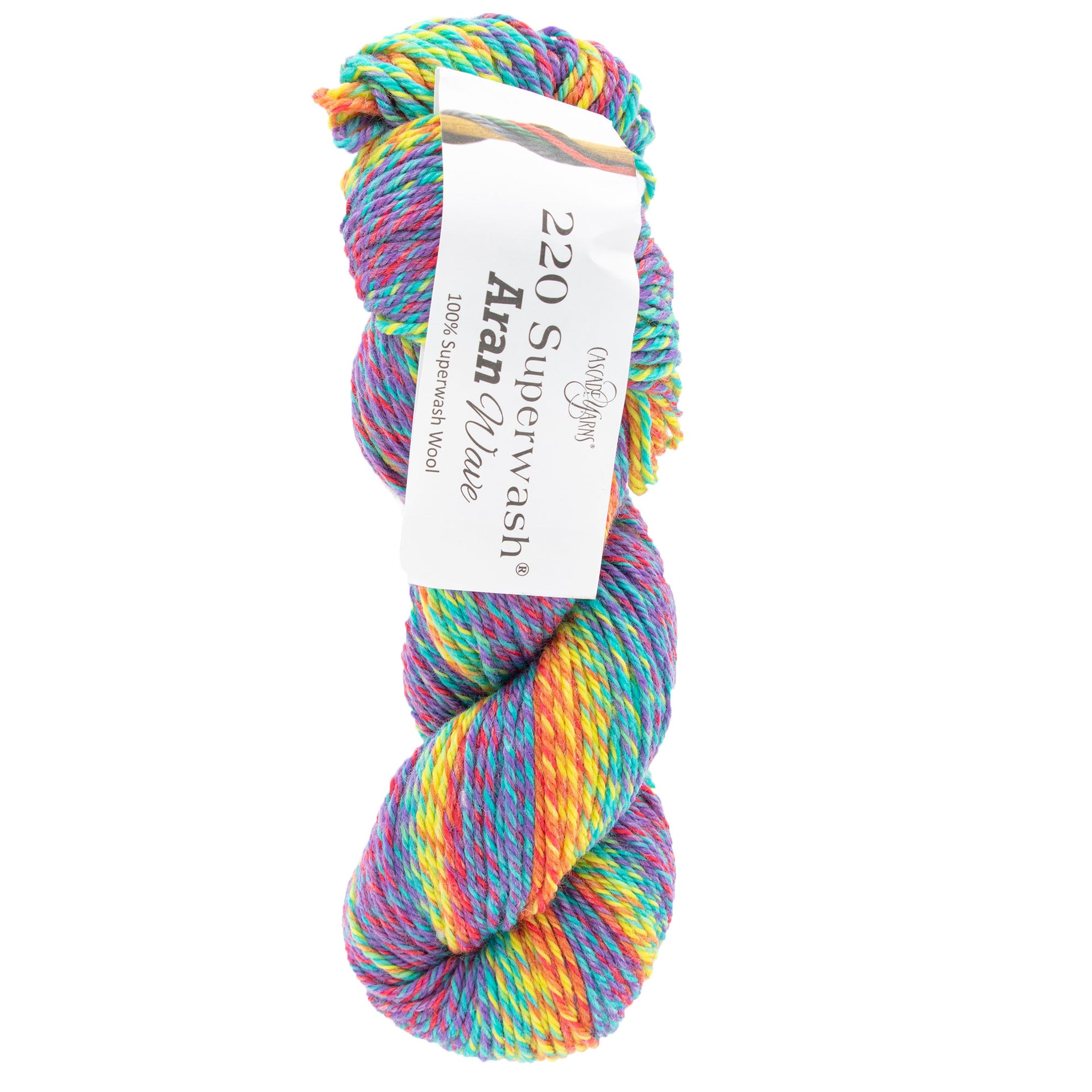 Cascade Yarns 220 Superwash Aran Wave Yarn - 113 Unicorn - Zoom Image
