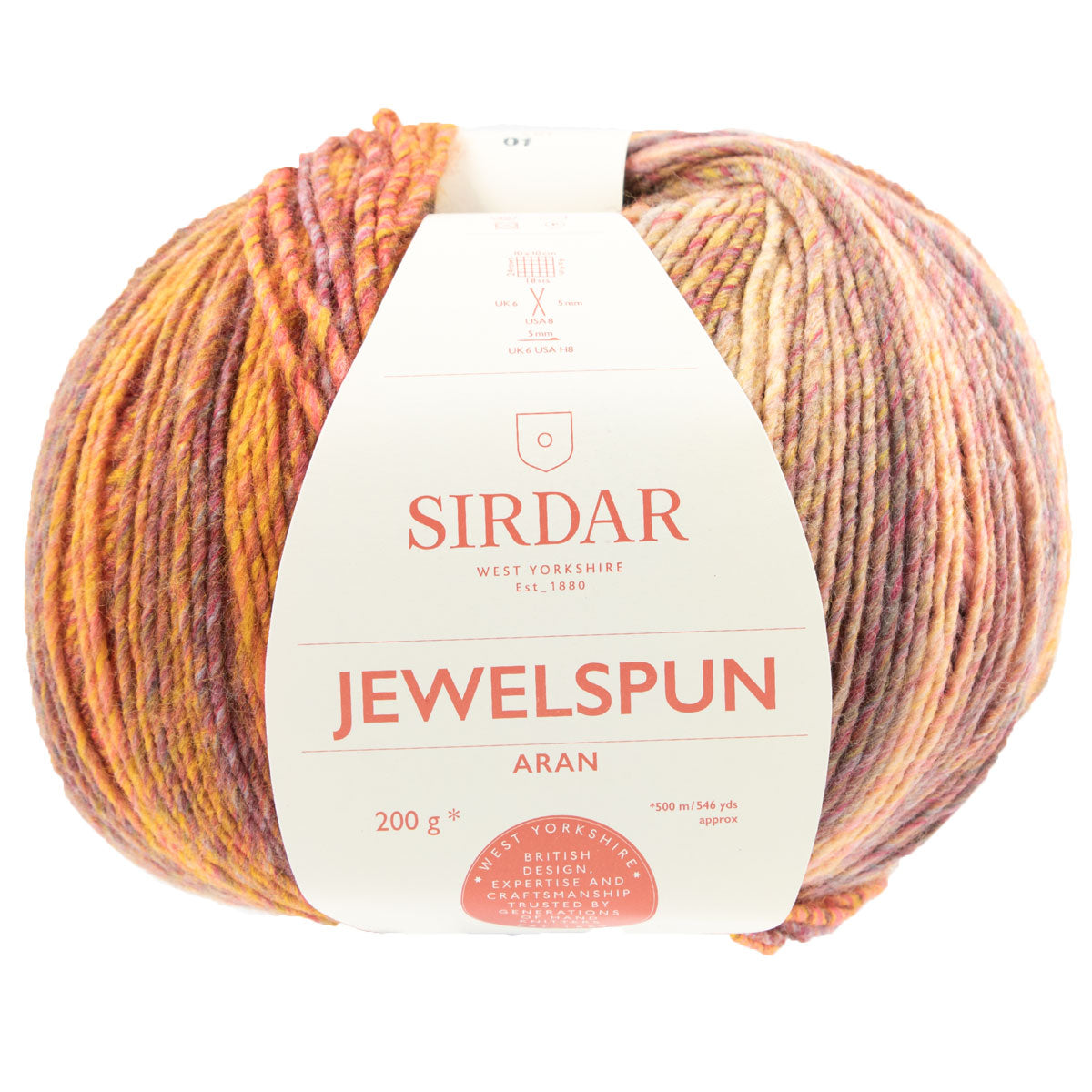 Sirdar Jewelspun Yarn - 855 Sunstone Amber - Extra Image