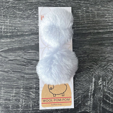 Ikigai Fiber Wool Pom Poms - Light Grey Wool Pom 6cm - Zoom Image
