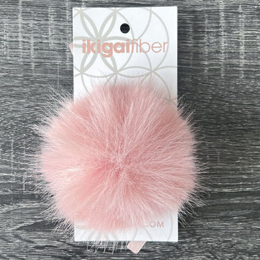 Ikigai Fiber Faux Luxe Pom Poms - Med Lux Blush - Zoom Image