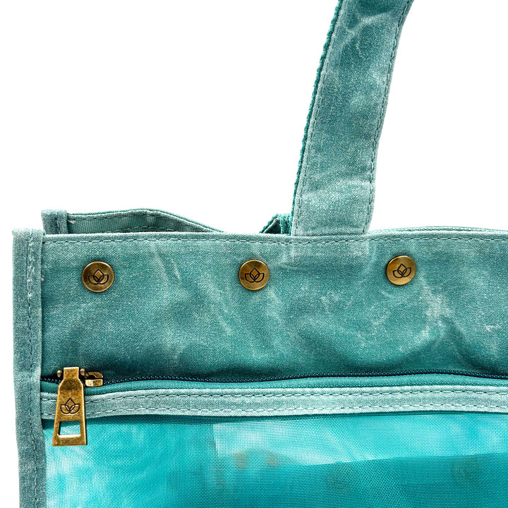 della Q Maker's Mesh Tote - Teal - Extra Image