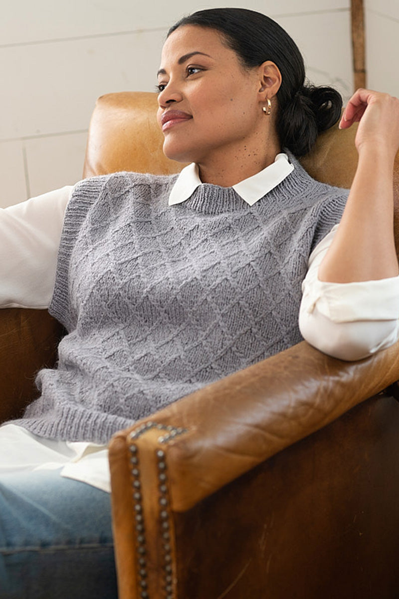 Berroco Talara Patterns - Morel Vest - PDF Download - Extra Image