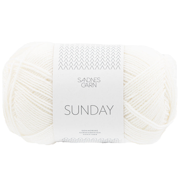 Sandnes Garn  Sunday Yarn - 1001 White - Zoom Image