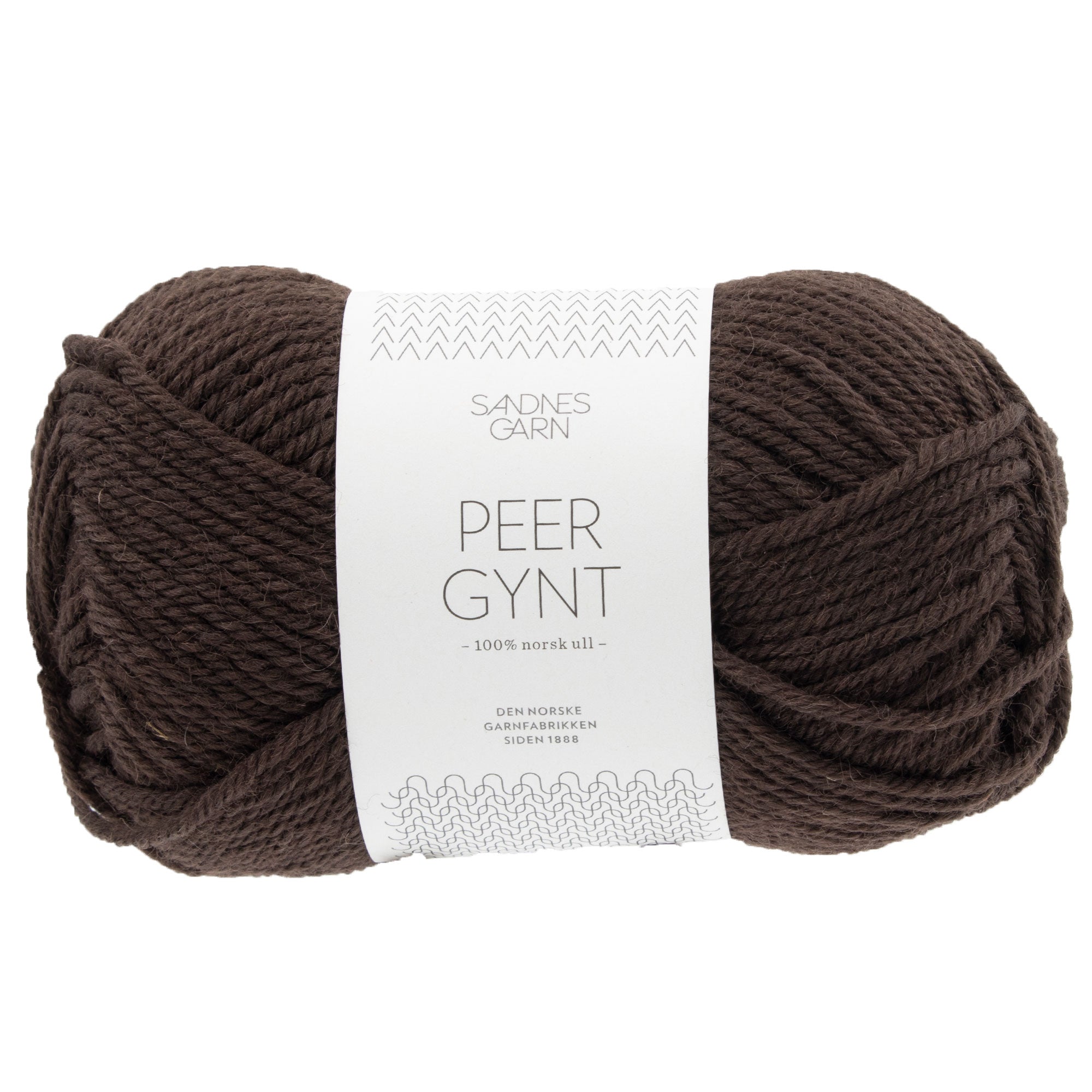 Sandnes Garn  Peer Gynt Yarn - 3082 Dk Brown - Zoom Image