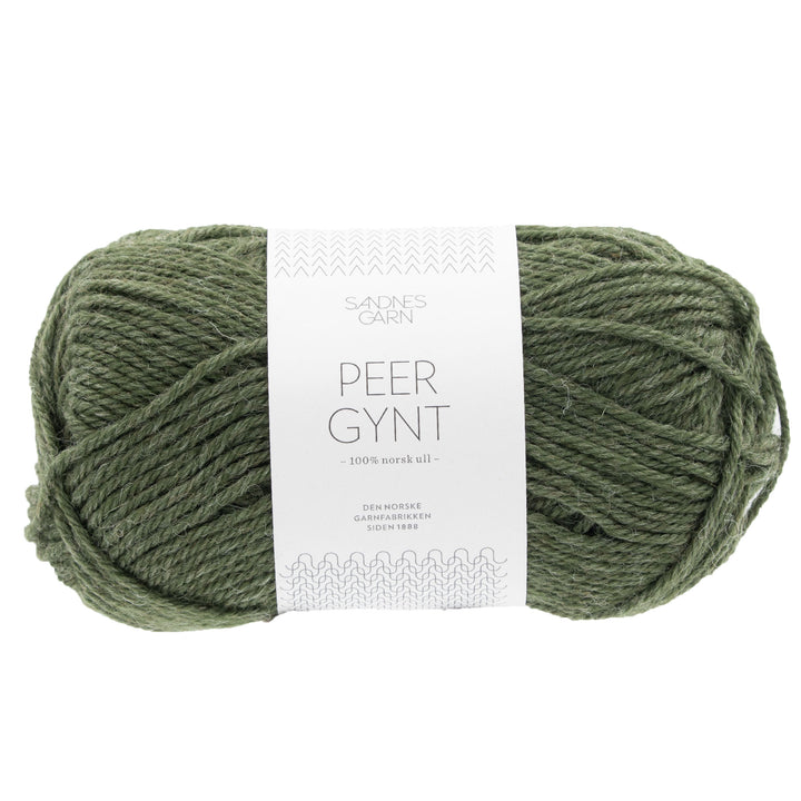 Sandnes Garn  Peer Gynt Yarn - 9572 Dk Green Heather - Zoom Image