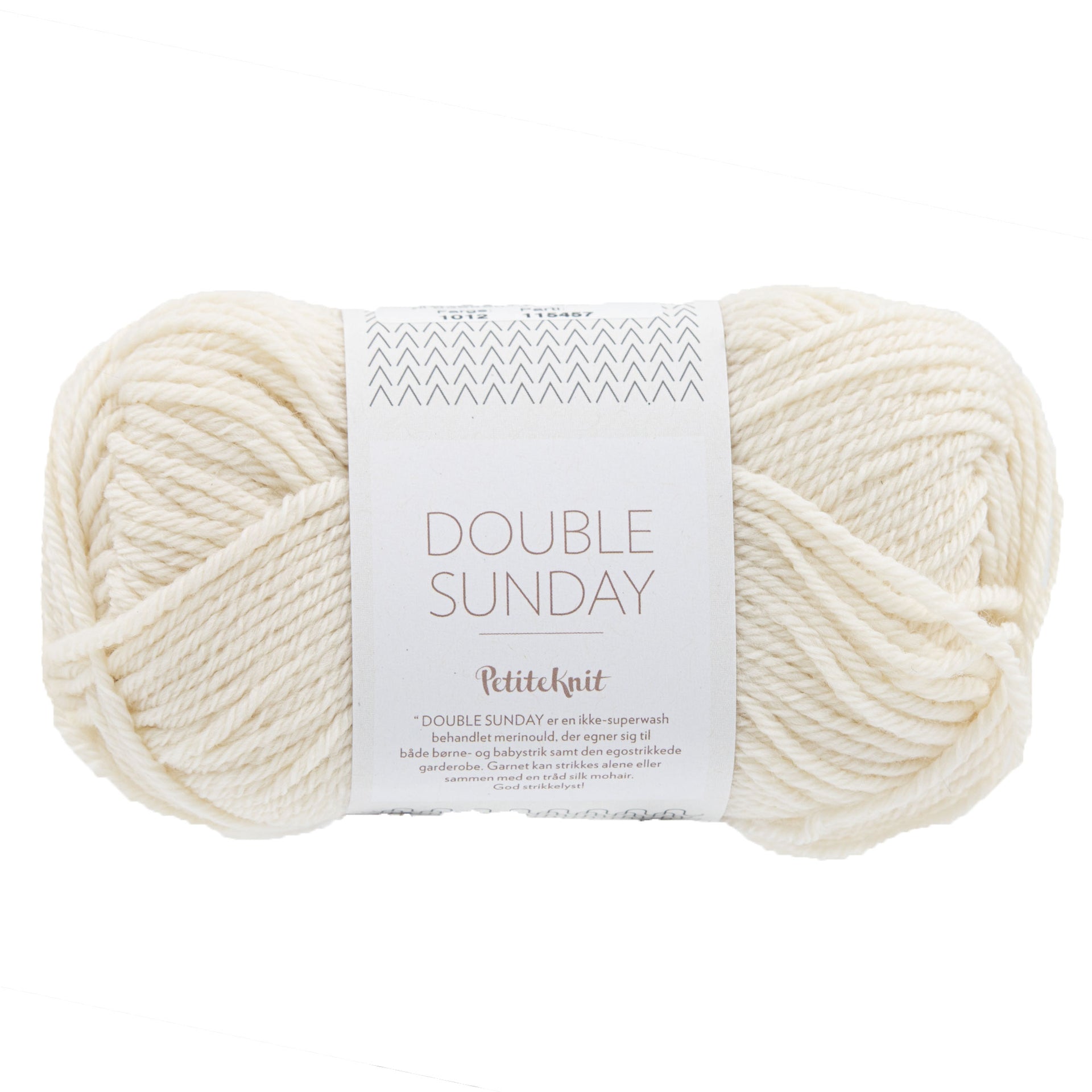 Sandnes Garn  Double Sunday Yarn - 1012 Whipped Cream (Petite Knits Color Palette) - Zoom Image
