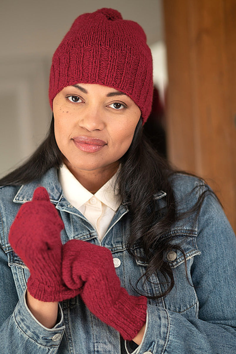 Berroco Talara Patterns - Maitake Hat and Mitts - PDF Download - Extra Image
