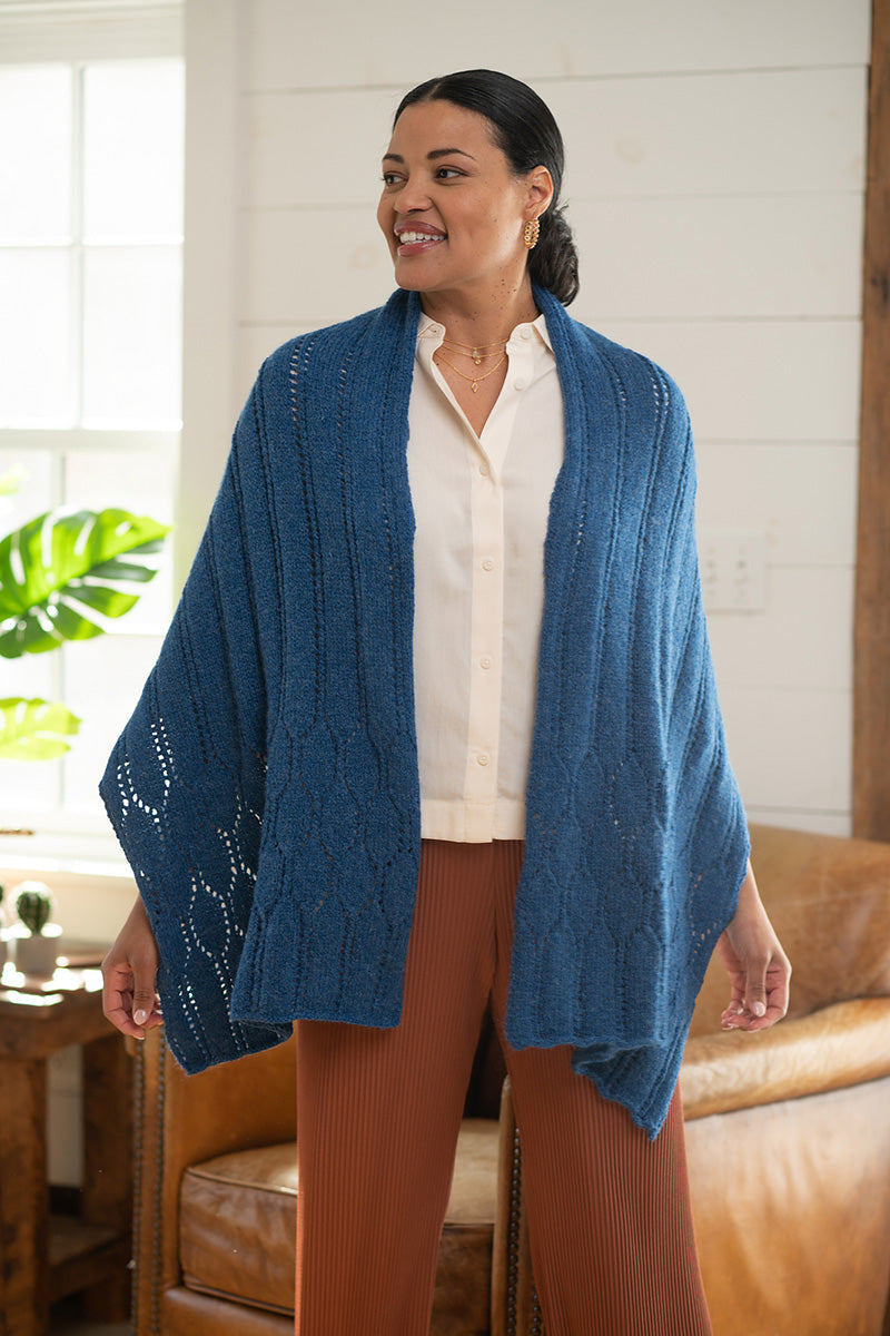 Berroco Talara Patterns - Champignon Shawl - PDF Download - Extra Image
