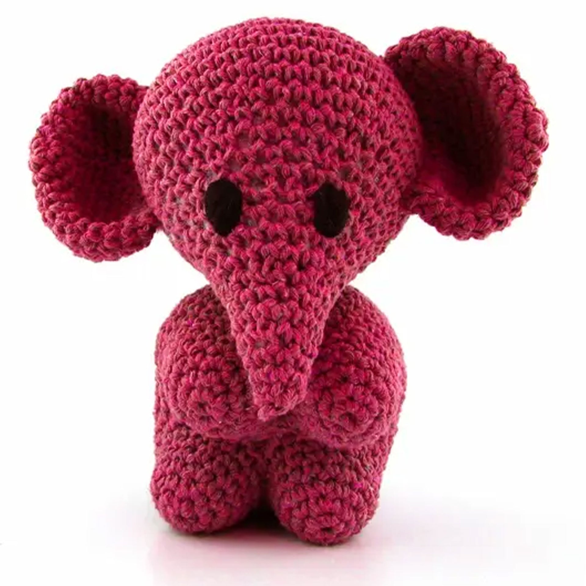 Hoooked Plush Crochet Toys - Elephant - Punch (pink) - Zoom Image
