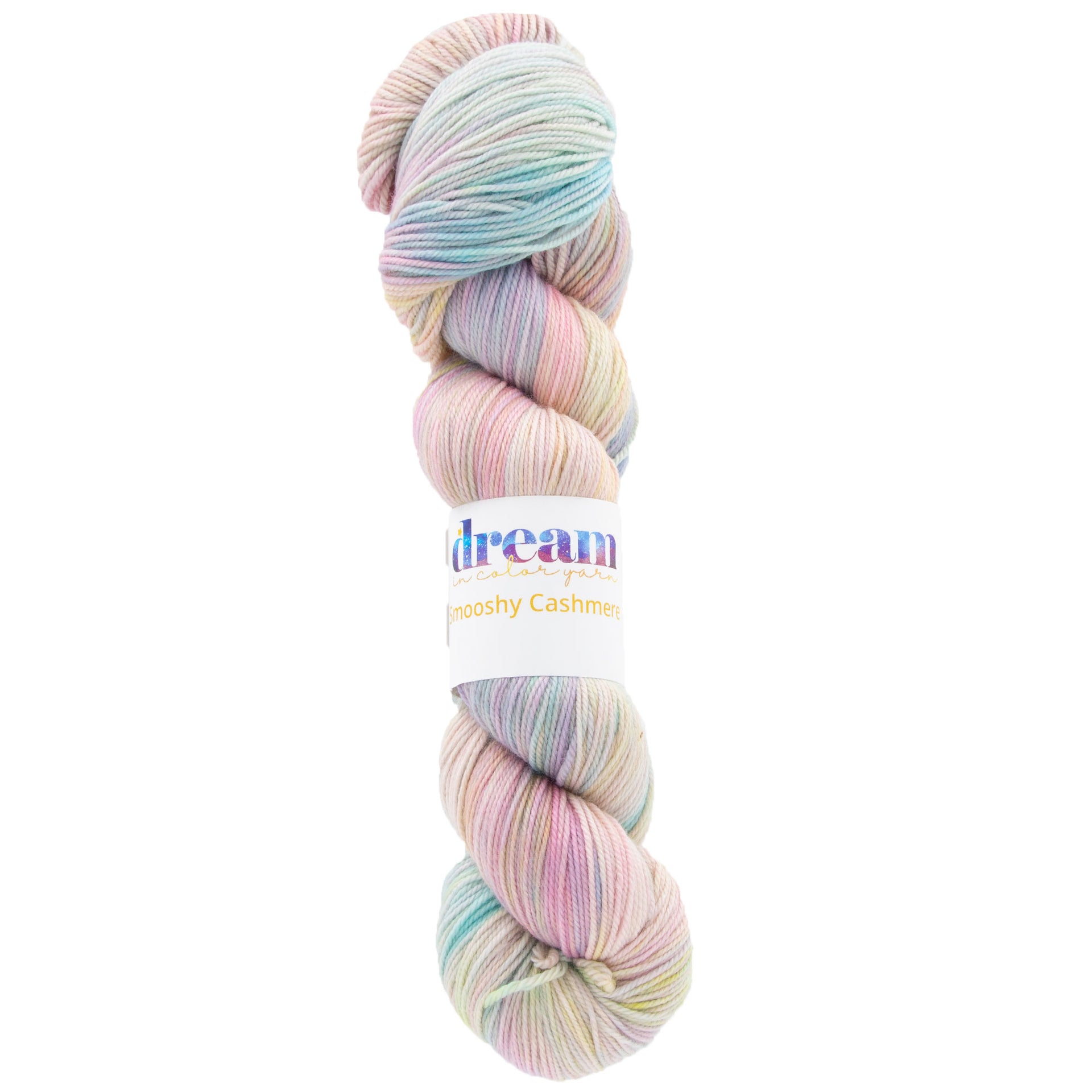 Dream in Color Smooshy Cashmere Yarn - Gold & Kisses - Zoom Image
