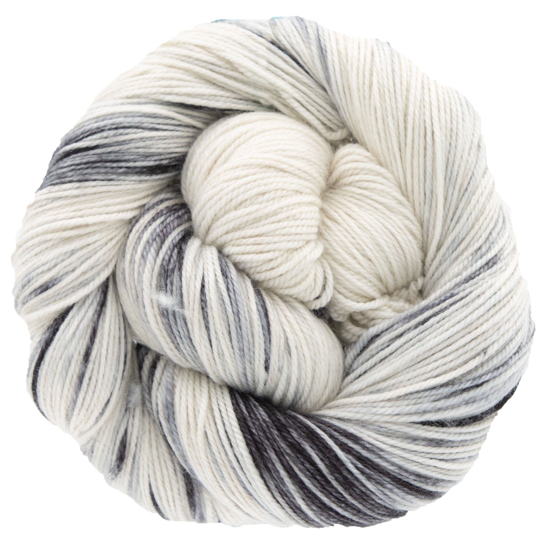Dream in Color Smooshy Cashmere Yarn - Black & White - Zoom Image
