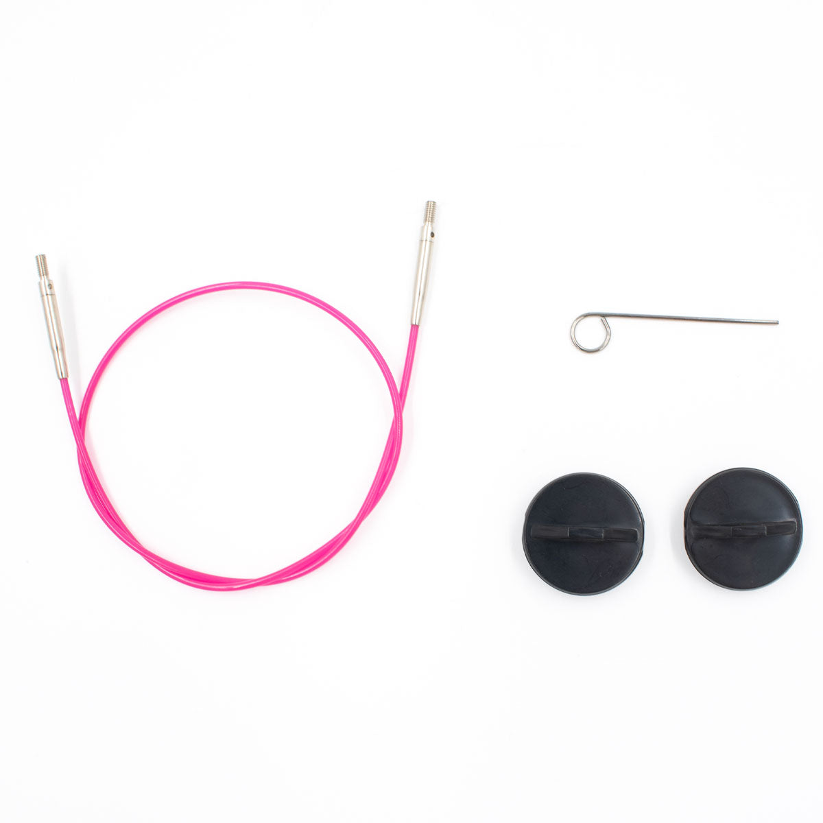 LYKKE Crafts Interchangeable Needle Cords - Pink - 40"/100 cm [for 5" tips] - Extra Image
