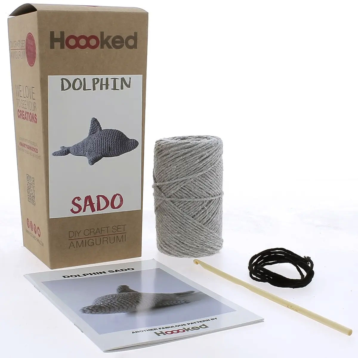 Hoooked Plush Crochet Toys - Dolphin Sado - Extra Image