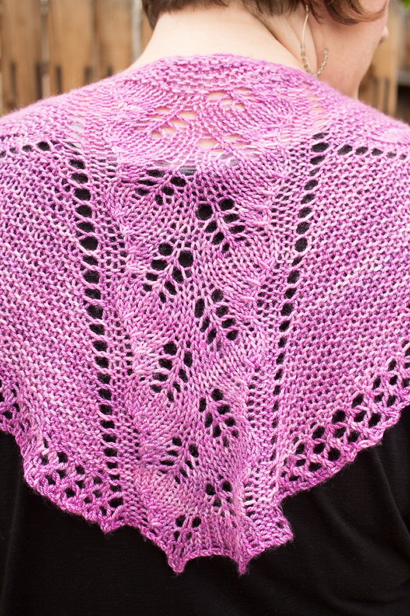 Jeanne's Boysenberry Sherbet Shawl - Main Image 1
