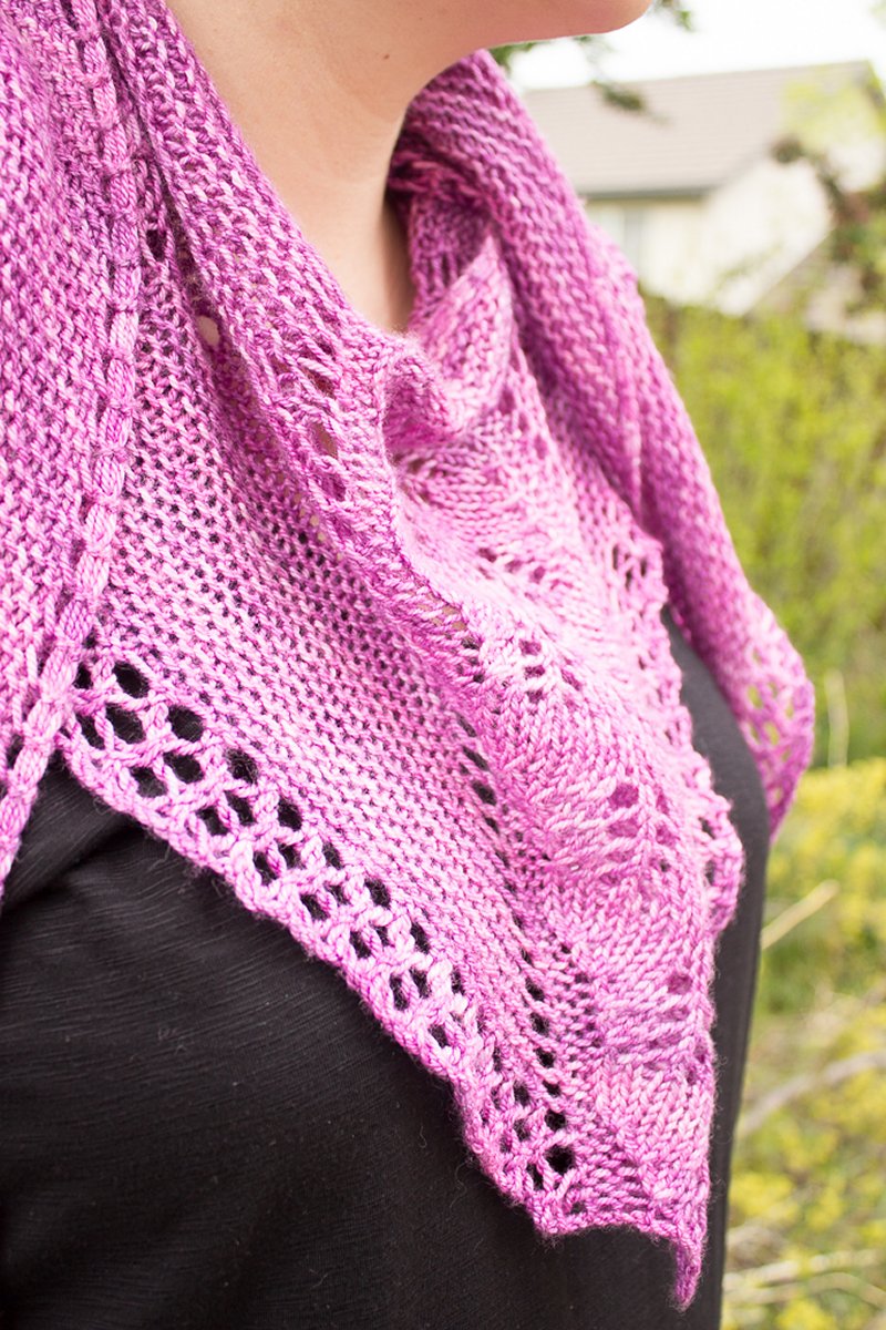 Jeanne's Boysenberry Sherbet Shawl - Main Image 5