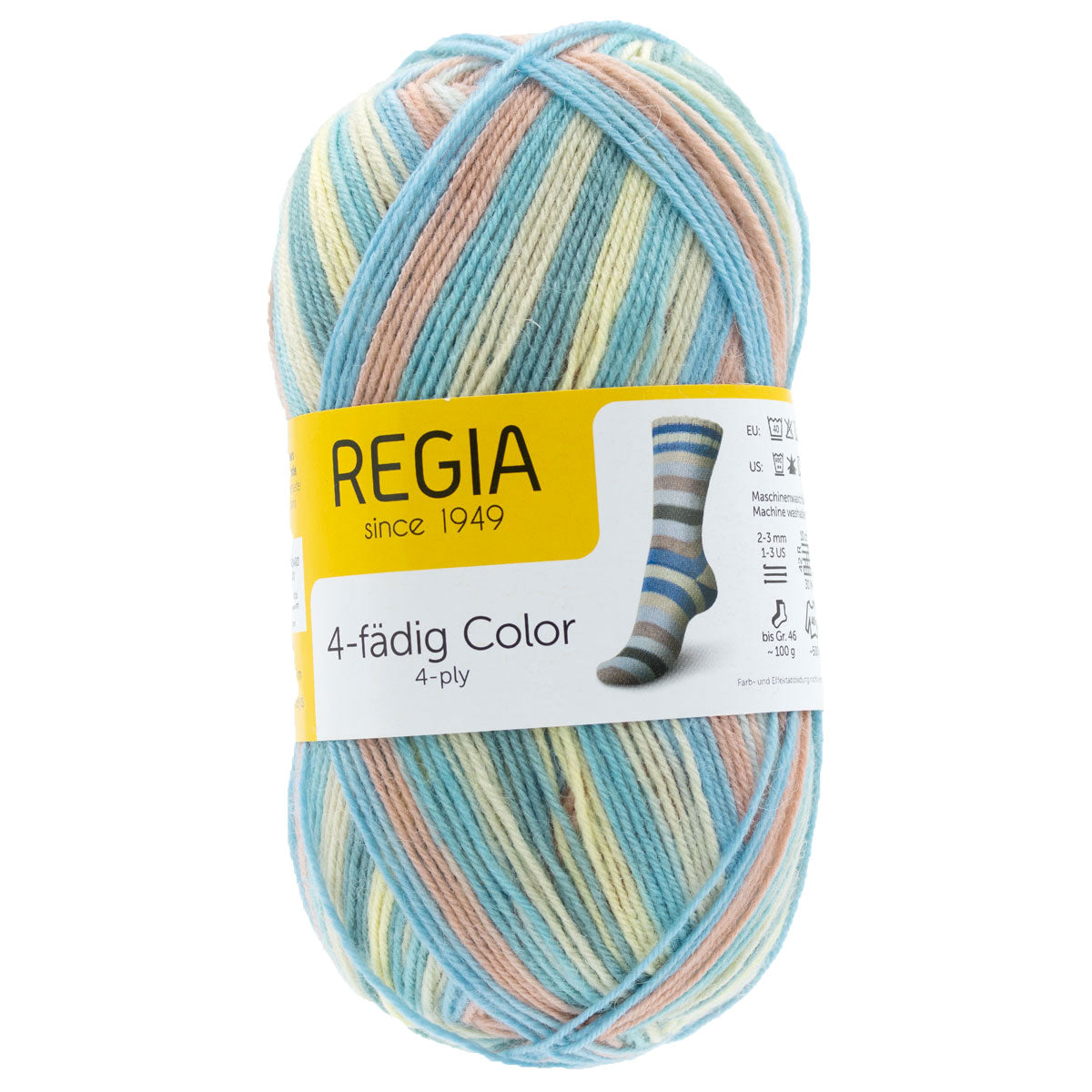 REGIA 4-Ply Color Yarn - 2740 - Beige Sage Color - Extra Image
