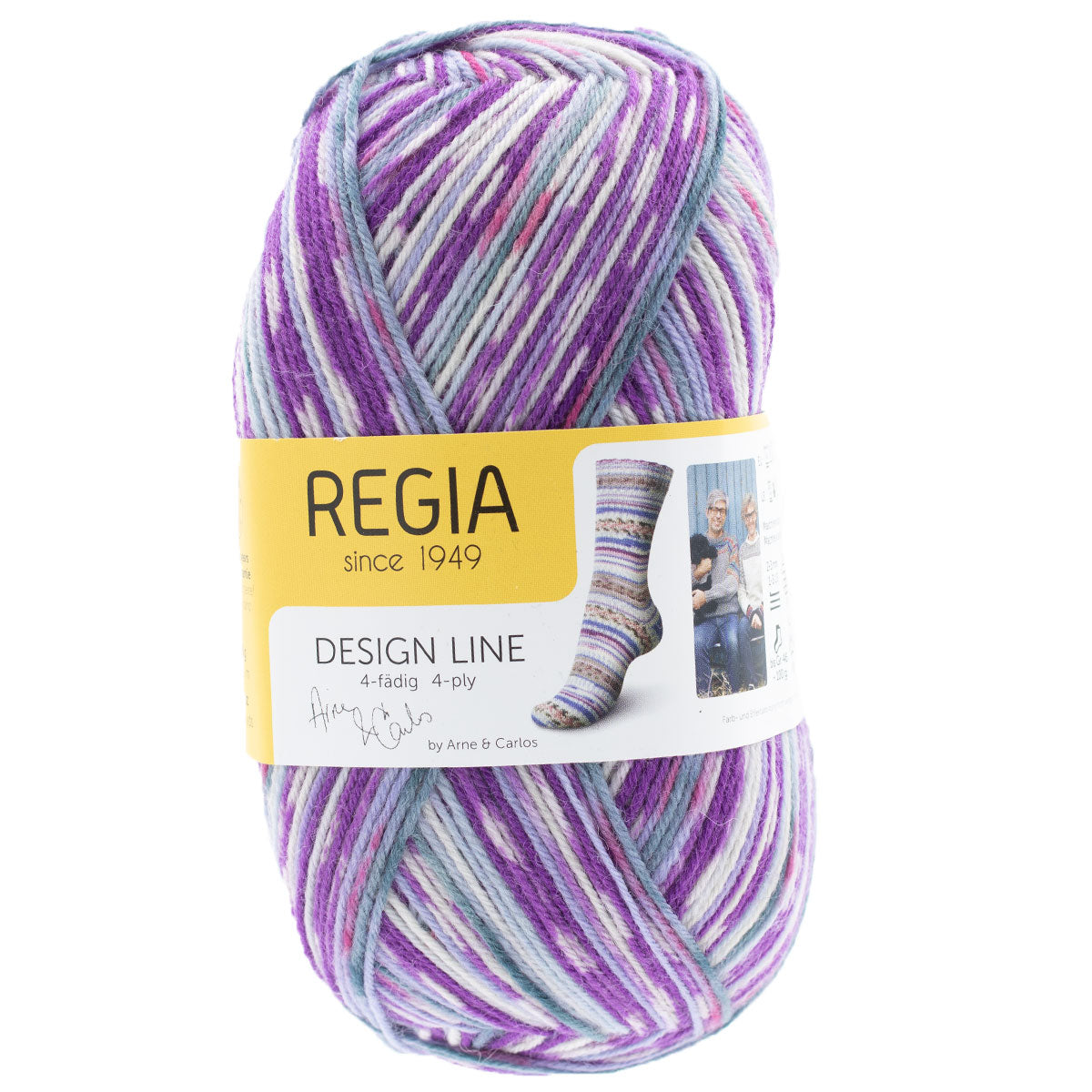 REGIA Design Line by Arne & Carlos - 100g Yarn - 3886 Kabelvaag Color - Extra Image
