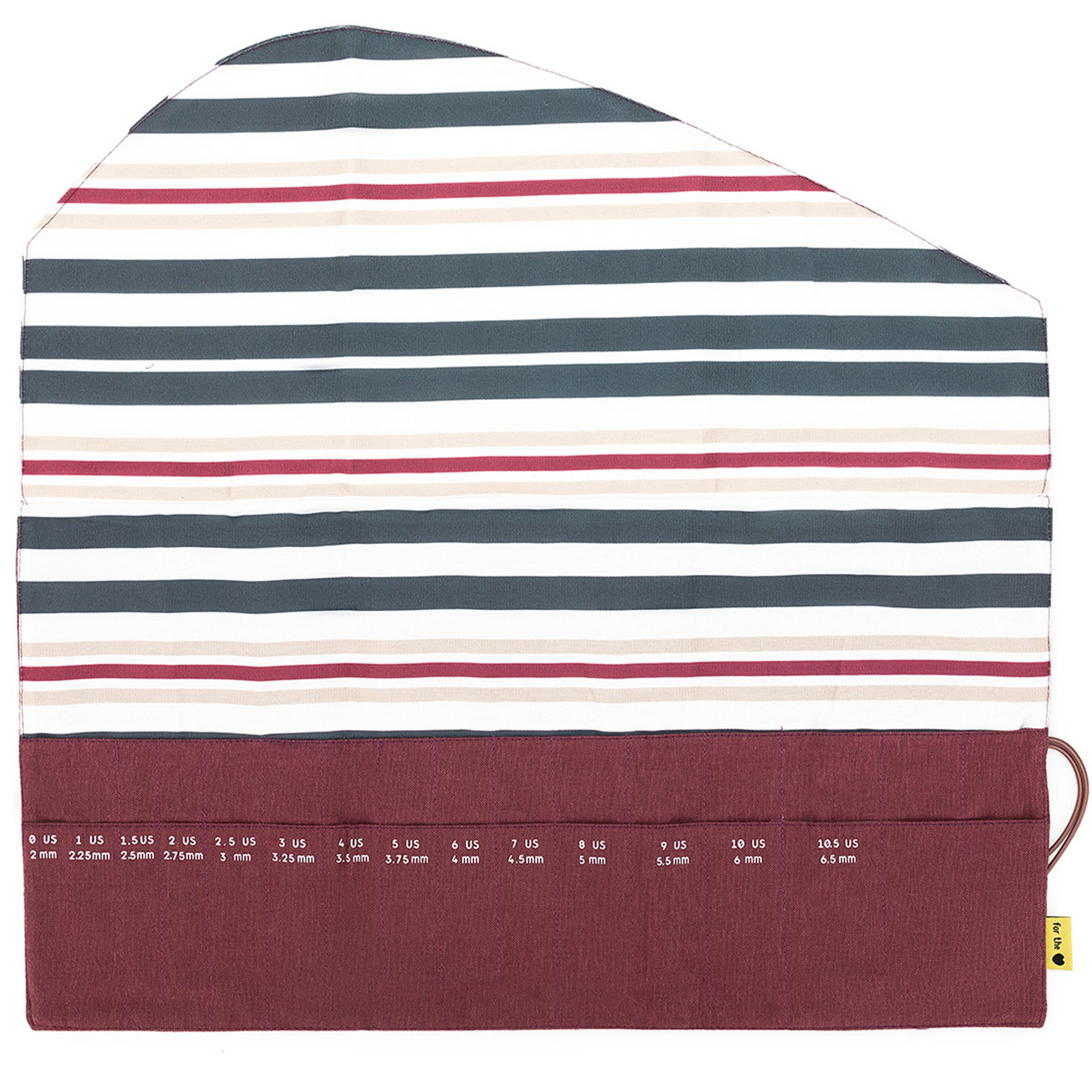 della Q Double Point Roll - 158-1 - *Linen - Wine - Zoom Image

