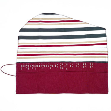 della Q Interchangeable Needle Case - 185-1 - *Linen - Wine - Zoom Image