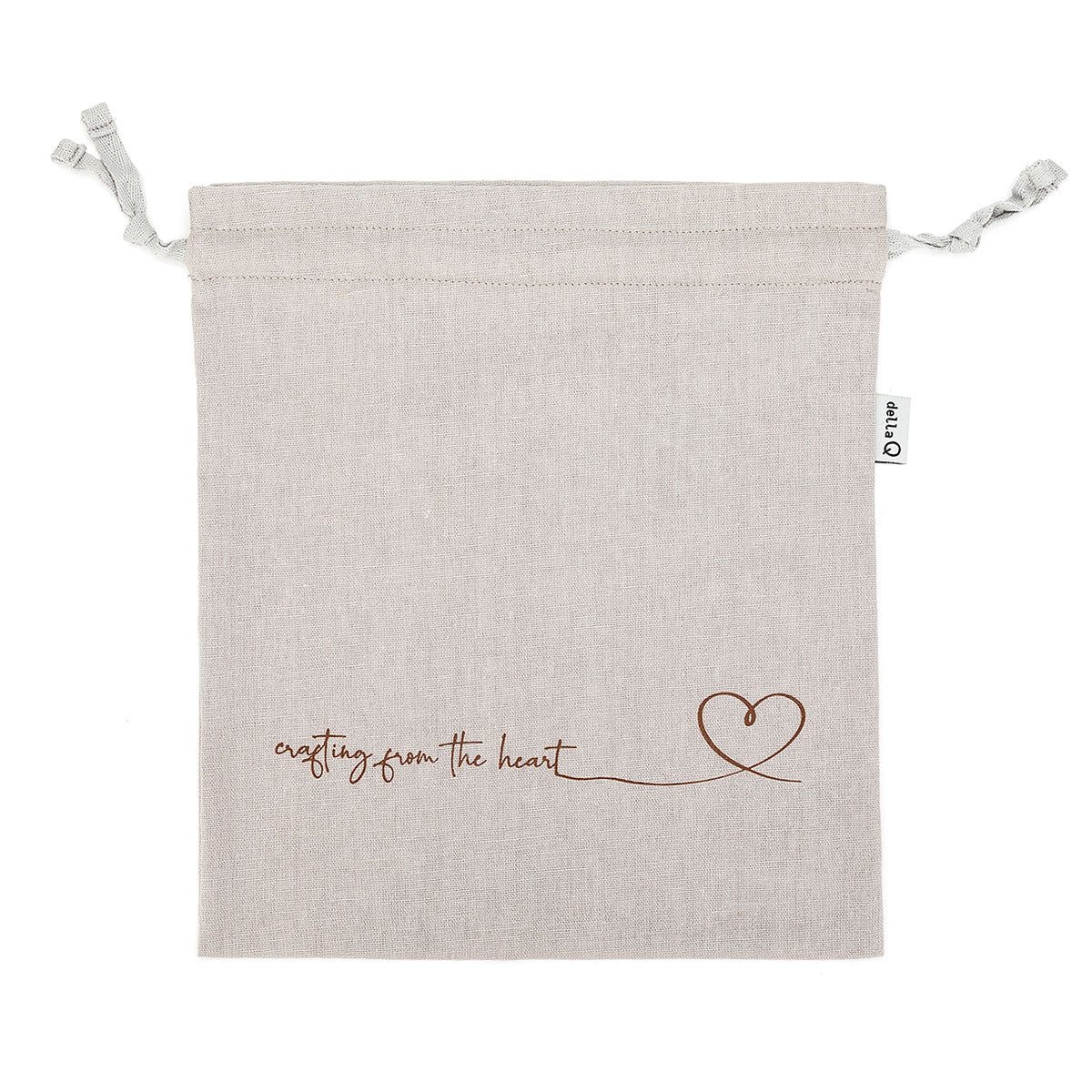 della Q Small Eden Project Bag - 115-1 - *Linen - Wine - Extra Image