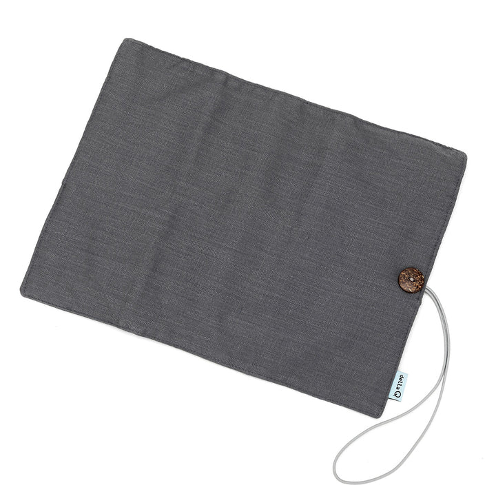 della Q Tri-Fold Circular Needle Case - 1145 - *Linen - Wine - Extra Image