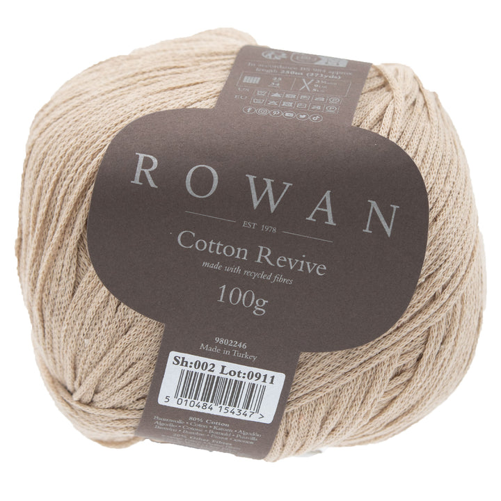 Rowan Cotton Revive Yarn - 002 Sand - Zoom Image