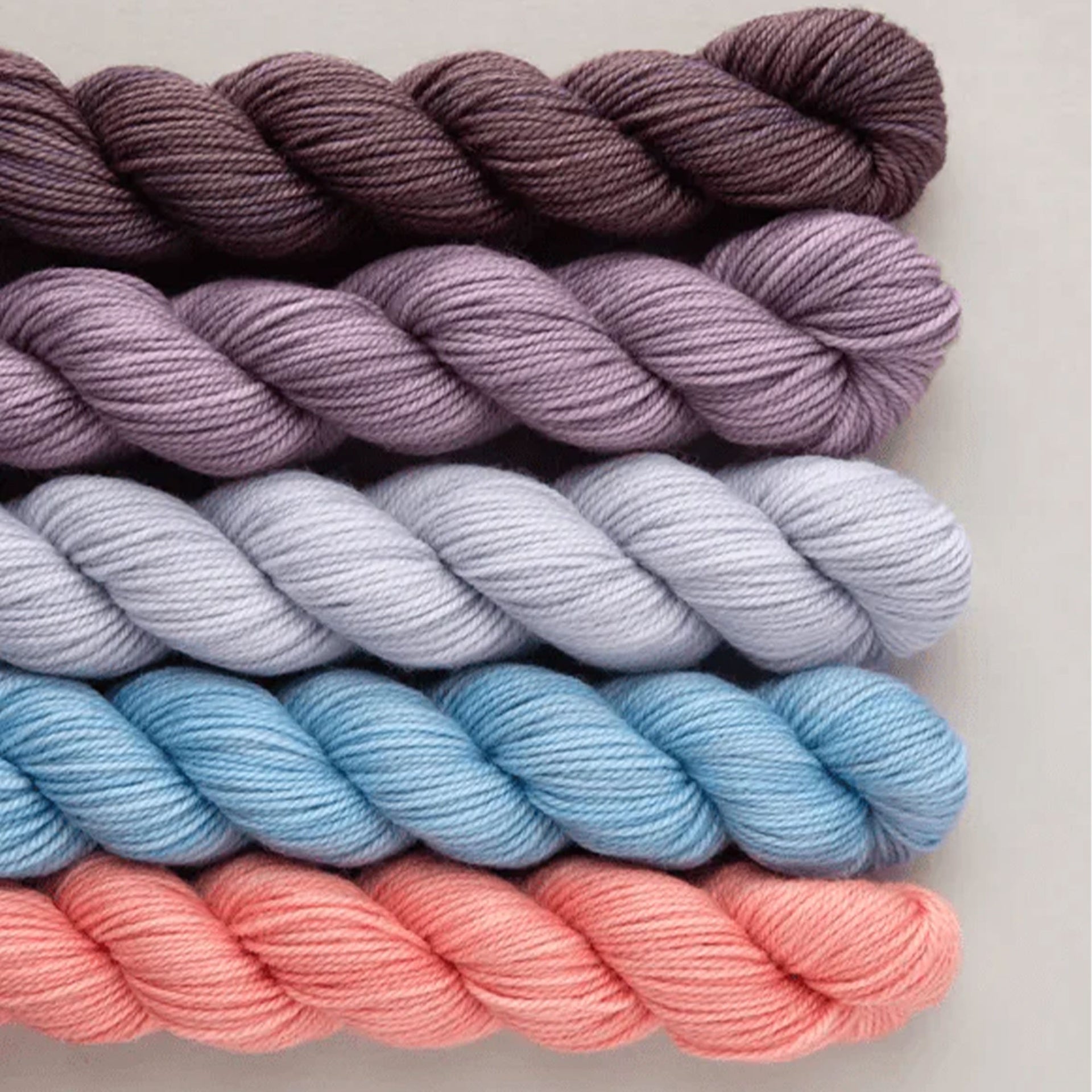SweetGeorgia Tough Love Sock Party of Five Mini-Skein Set Yarn - Tea Time - Zoom Image
