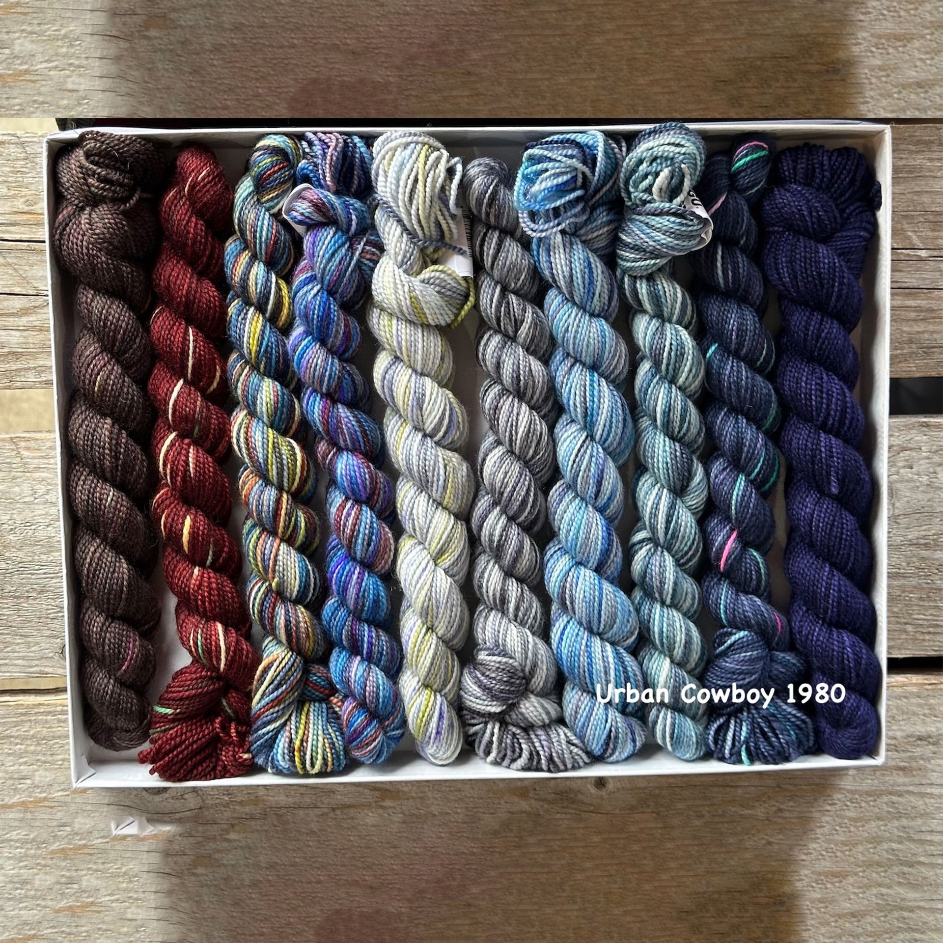 Koigu Pencil Box Yarn - Urban Cowboy 1980 - Zoom Image
