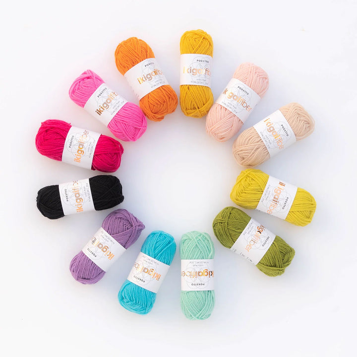 Ikigai Fiber Poketto Chibi Pack Yarn - Rainbow - Extra Image