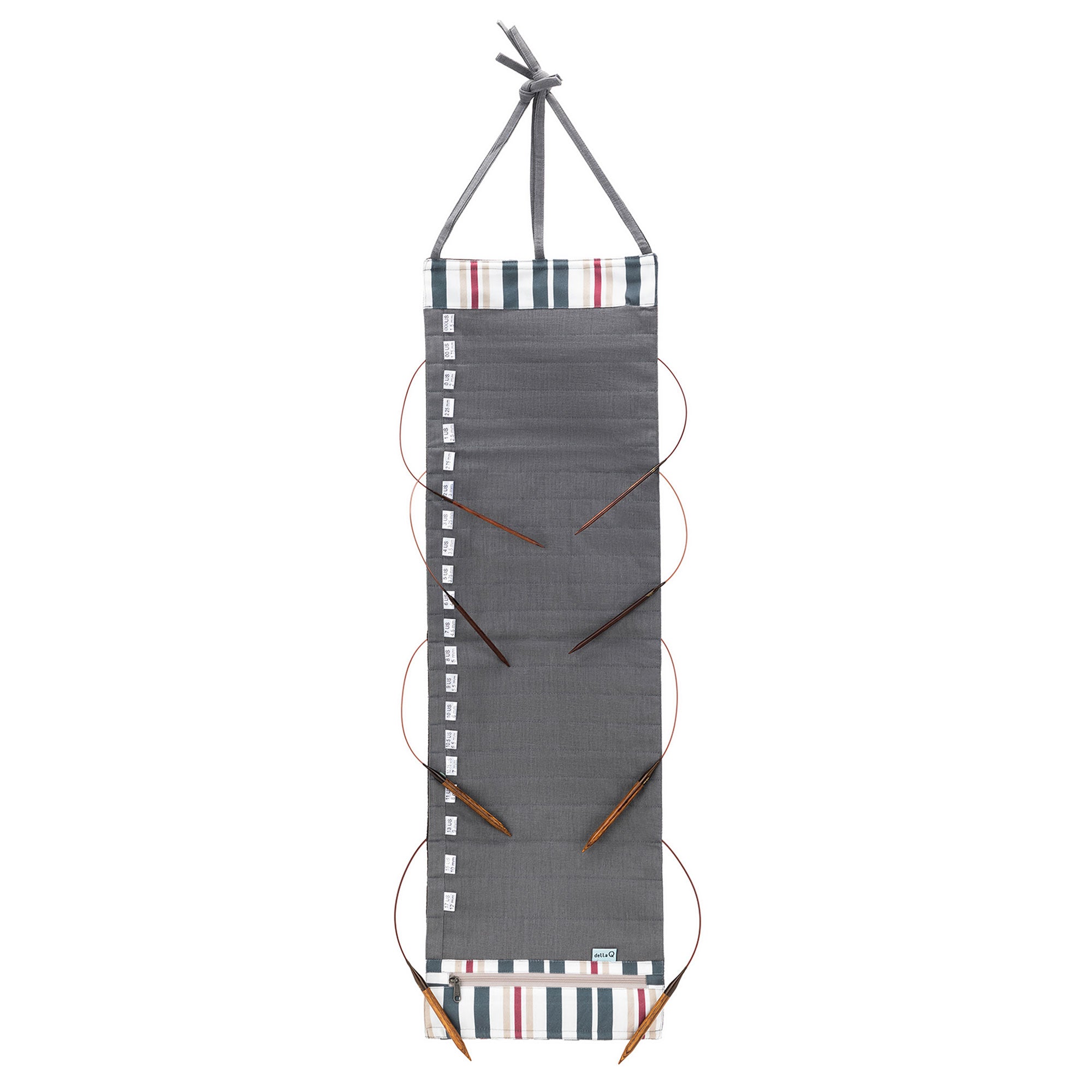 della Q Hanging Circular Needle Organizer - 142-1 - *Linen - Slate - Zoom Image