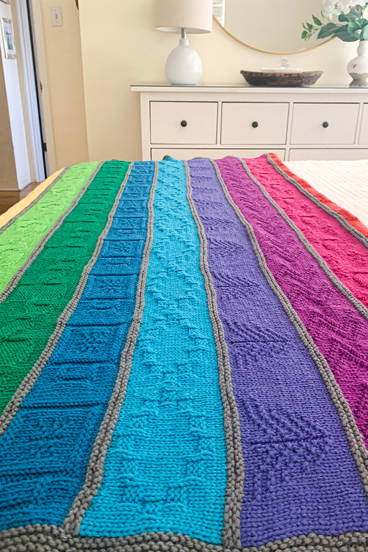 Cascade Cascading Rainbows Blanket  Kit - Extra Image