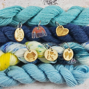 Katrinkles Stitch Markers - I (Heart) My LYS - Zoom Image