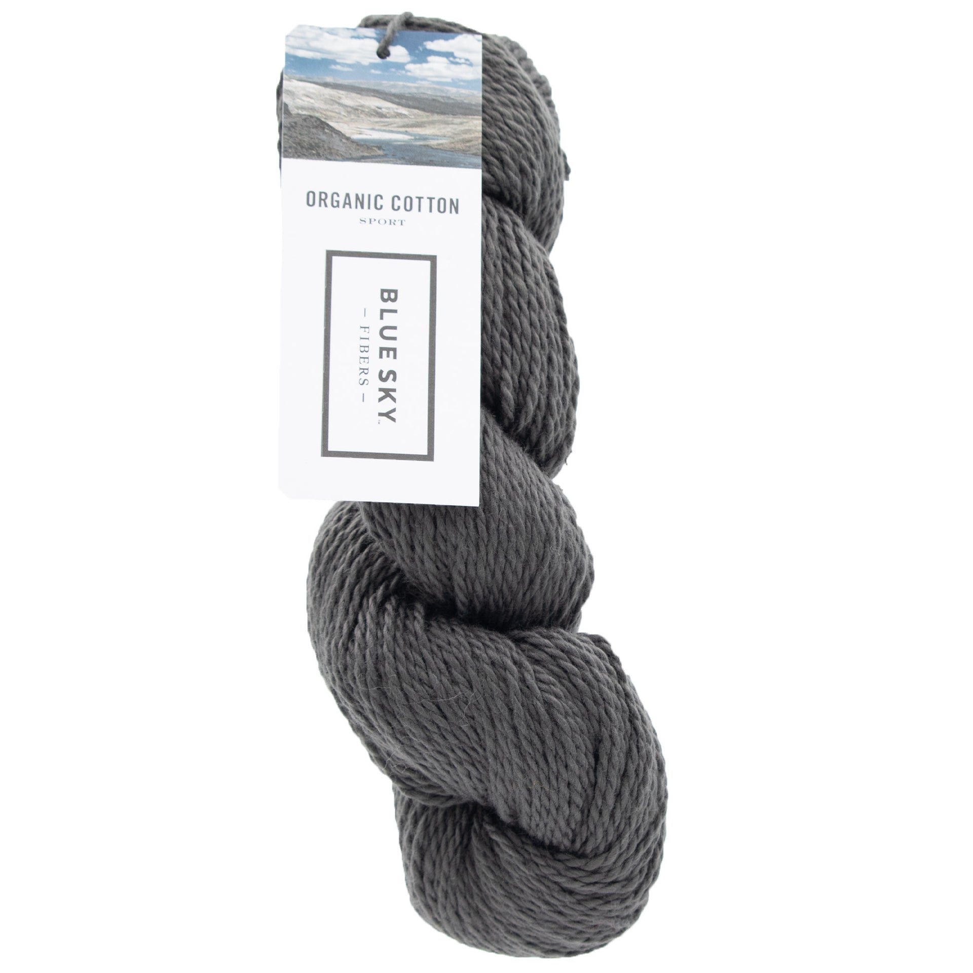 Blue Sky Fibers Organic Cotton Sport Yarn - 225 - Graphite - Zoom Image

