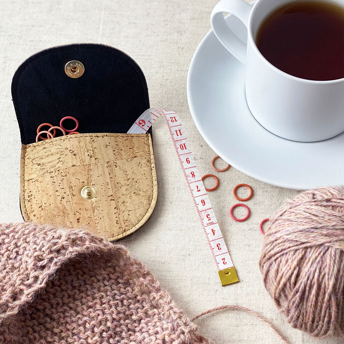 Allstitch Studio Cork Notions Pouch - Natural - Extra Image