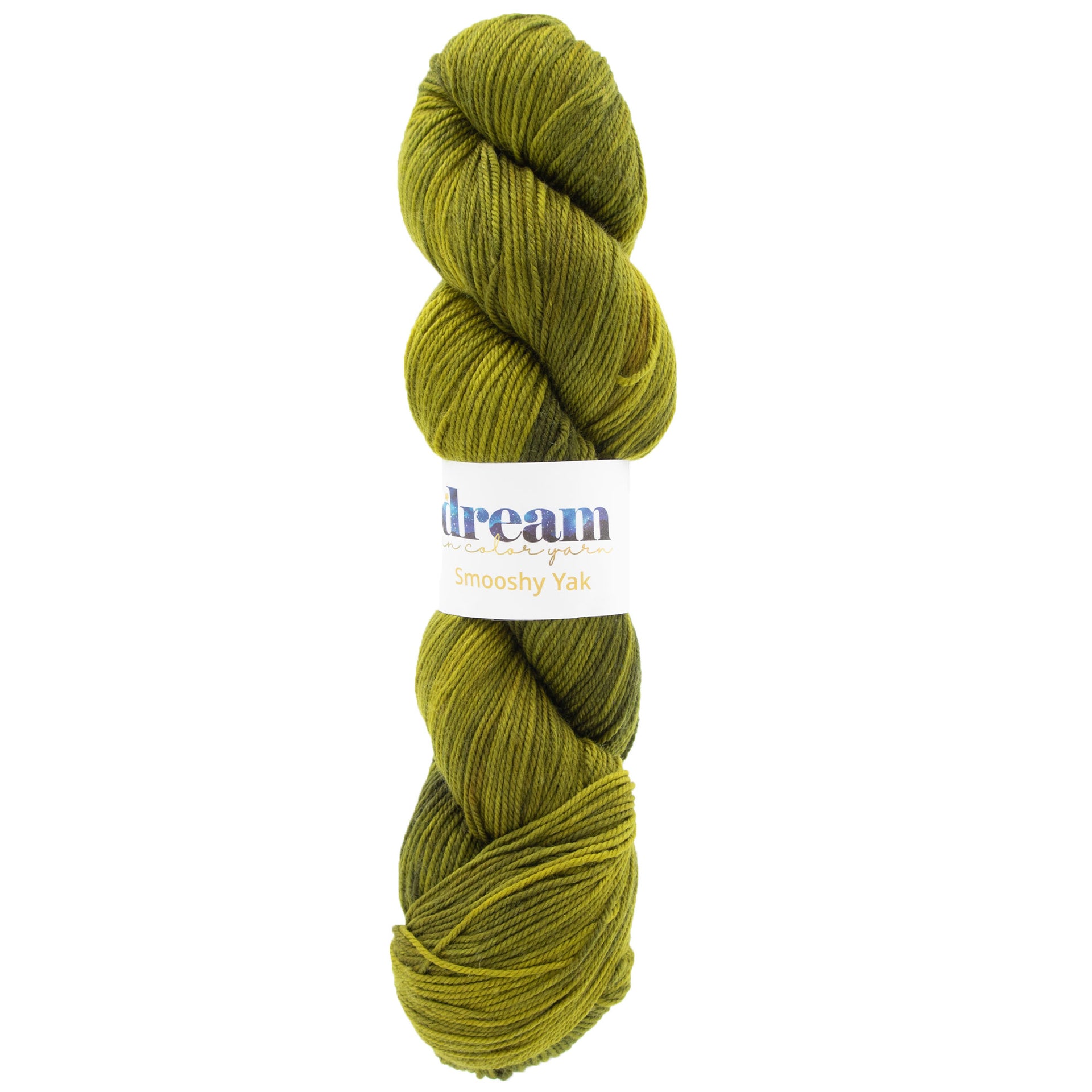 Dream in Color Smooshy Yak Yarn - Scorched Lime - Zoom Image
