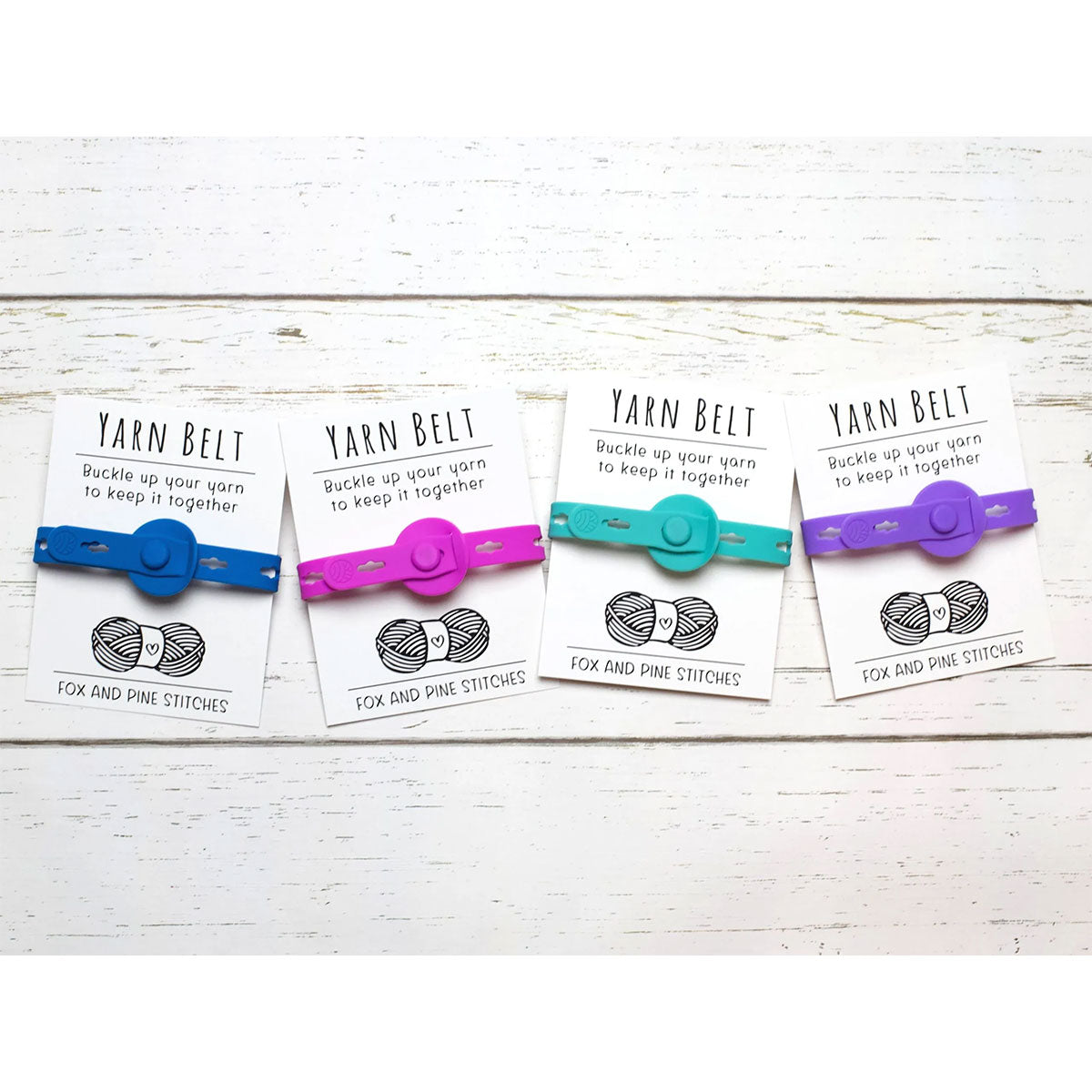 Fox & Pine Stitches Yarn Belts - Blue - Extra Image