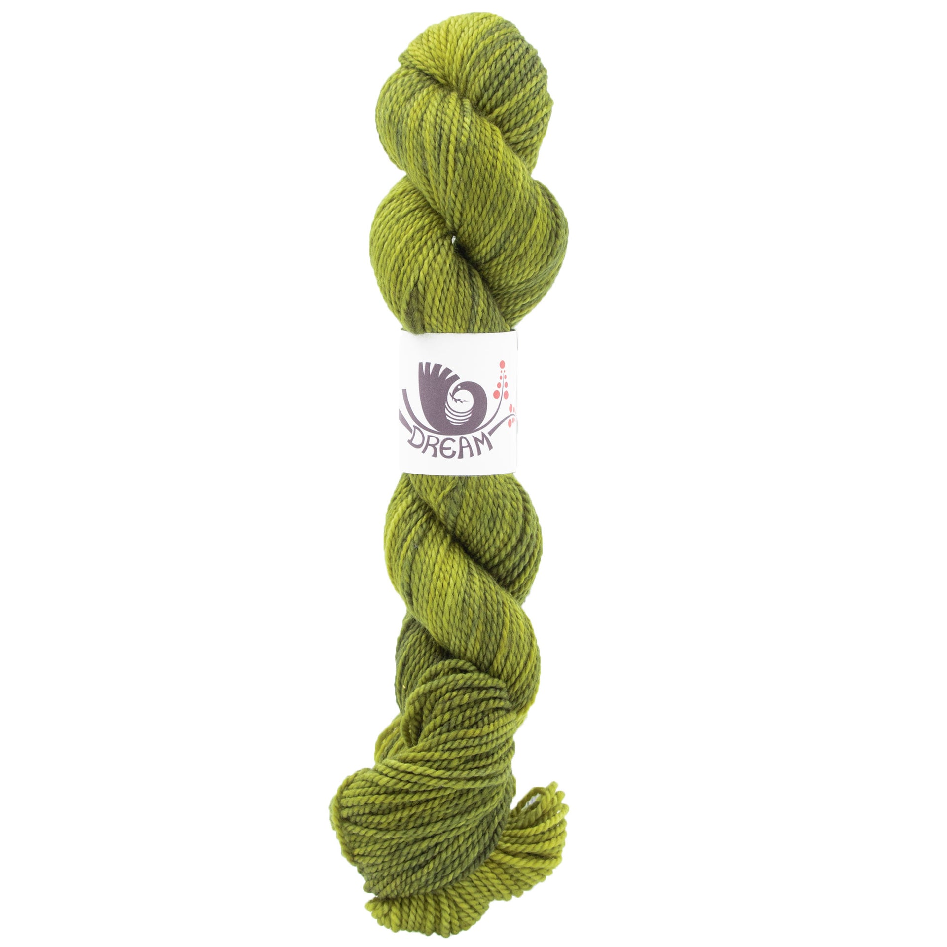 Dream in Color Field Collection: Lamb & Goat Yarn - Scorched Lime - Zoom Image

