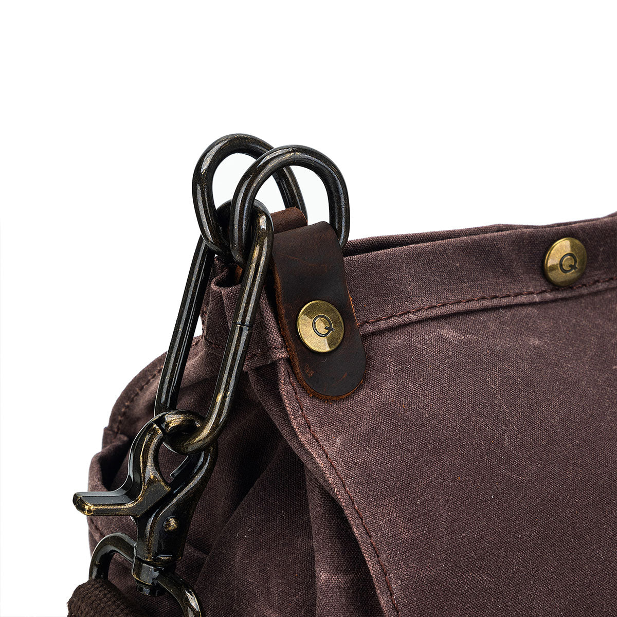 della Q Maker's Canvas Rucksack - Cocoa - Extra Image